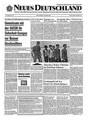 Neues Deutschland Online-Archiv vom 02.11.1965