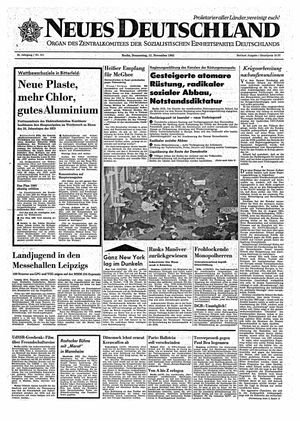 Neues Deutschland Online-Archiv vom 11.11.1965