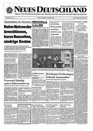Neues Deutschland Online-Archiv vom 13.11.1965