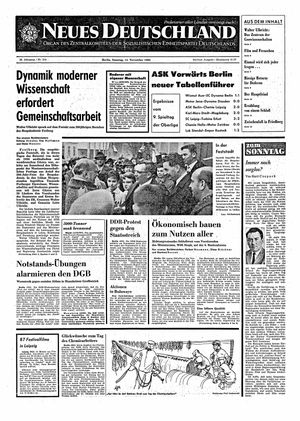 Neues Deutschland Online-Archiv on Nov 14, 1965