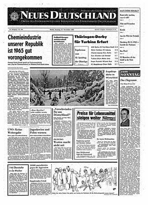 Neues Deutschland Online-Archiv vom 21.11.1965
