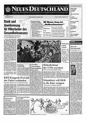 Neues Deutschland Online-Archiv vom 12.12.1965