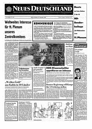 Neues Deutschland Online-Archiv vom 19.12.1965