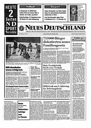 Neues Deutschland Online-Archiv vom 20.12.1965