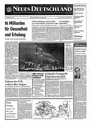 Neues Deutschland Online-Archiv vom 25.12.1965