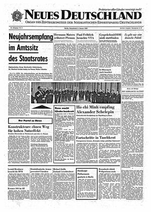 Neues Deutschland Online-Archiv vom 08.01.1966