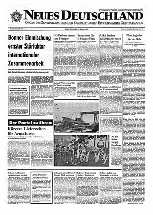 Neues Deutschland Online-Archiv vom 19.01.1966