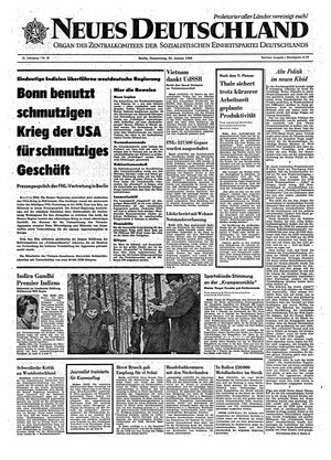Neues Deutschland Online-Archiv vom 20.01.1966