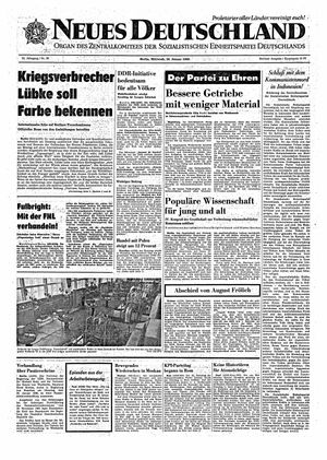 Neues Deutschland Online-Archiv vom 26.01.1966