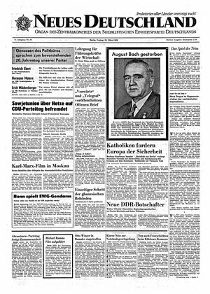 Neues Deutschland Online-Archiv vom 25.03.1966