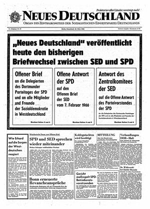 Neues Deutschland Online-Archiv vom 26.03.1966