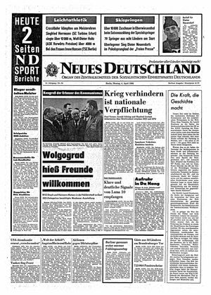 Neues Deutschland Online-Archiv on Apr 4, 1966