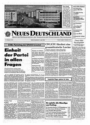 Neues Deutschland Online-Archiv vom 09.04.1966