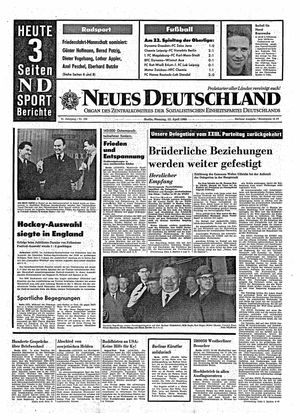 Neues Deutschland Online-Archiv vom 12.04.1966