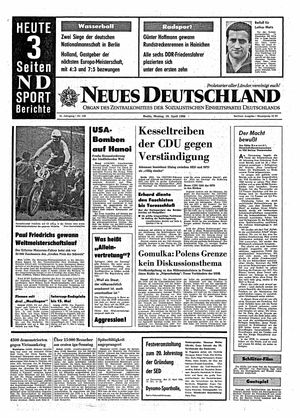 Neues Deutschland Online-Archiv vom 18.04.1966