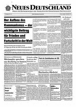 Neues Deutschland Online-Archiv vom 28.04.1966