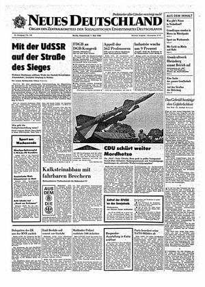 Neues Deutschland Online-Archiv vom 07.05.1966