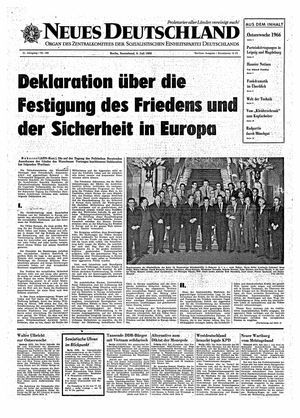 Neues Deutschland Online-Archiv on Jul 9, 1966