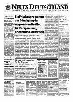 Neues Deutschland Online-Archiv vom 22.07.1966