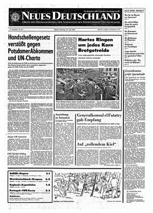 Neues Deutschland Online-Archiv on Jul 24, 1966