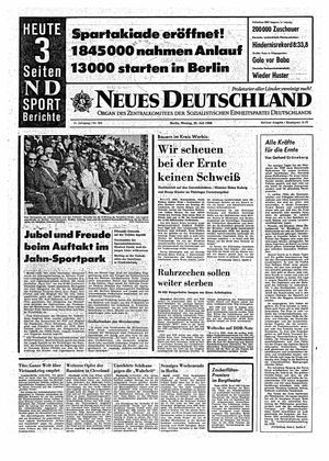 Neues Deutschland Online-Archiv vom 25.07.1966