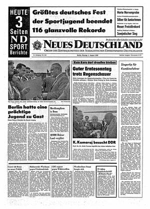 Neues Deutschland Online-Archiv vom 01.08.1966
