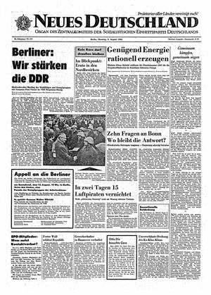 Neues Deutschland Online-Archiv vom 09.08.1966