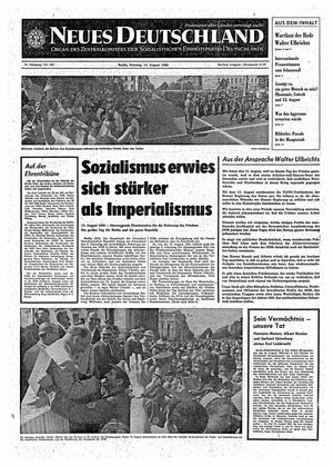 Neues Deutschland Online-Archiv vom 14.08.1966