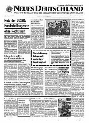 Neues Deutschland Online-Archiv vom 24.08.1966