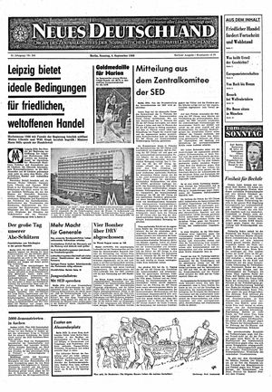 Neues Deutschland Online-Archiv vom 04.09.1966