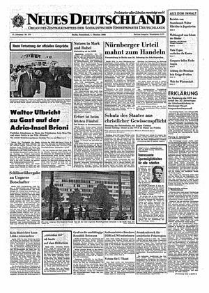 Neues Deutschland Online-Archiv vom 01.10.1966