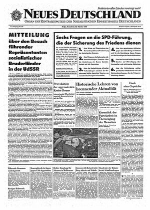 Neues Deutschland Online-Archiv vom 22.10.1966