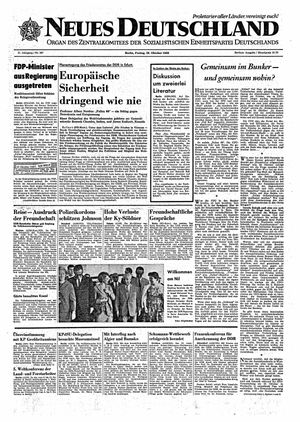 Neues Deutschland Online-Archiv vom 28.10.1966