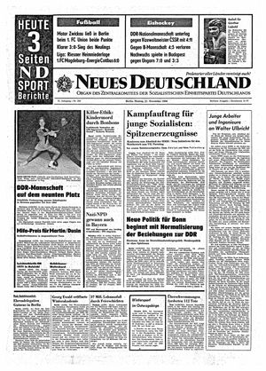 Neues Deutschland Online-Archiv vom 21.11.1966