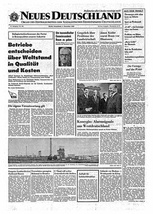 Neues Deutschland Online-Archiv vom 03.12.1966