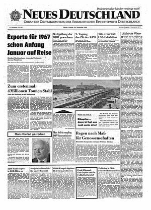 Neues Deutschland Online-Archiv vom 30.12.1966