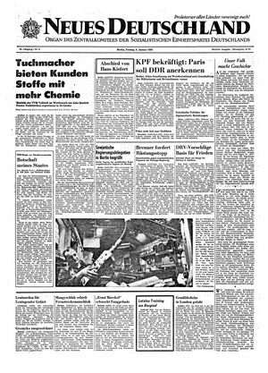 Neues Deutschland Online-Archiv vom 06.01.1967