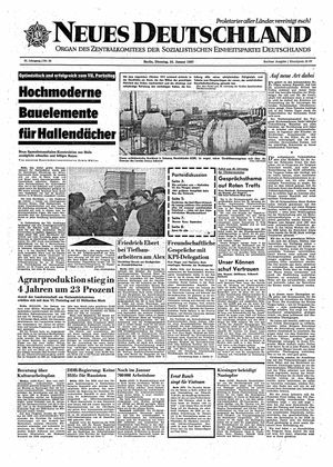 Neues Deutschland Online-Archiv vom 24.01.1967