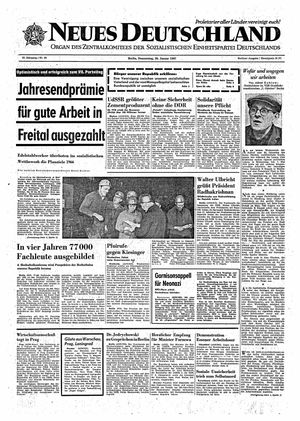 Neues Deutschland Online-Archiv vom 26.01.1967
