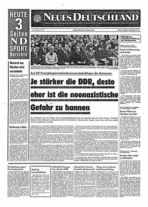 Neues Deutschland Online-Archiv vom 30.01.1967