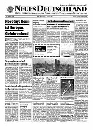 Neues Deutschland Online-Archiv vom 02.02.1967