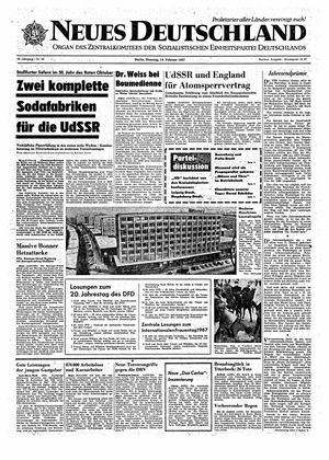Neues Deutschland Online-Archiv vom 14.02.1967