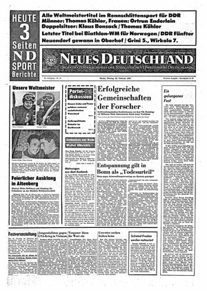 Neues Deutschland Online-Archiv vom 20.02.1967