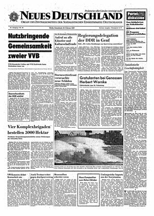 Neues Deutschland Online-Archiv vom 25.02.1967
