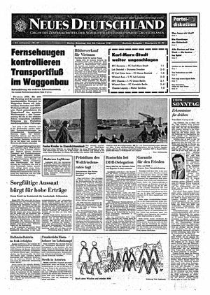 Neues Deutschland Online-Archiv vom 26.02.1967