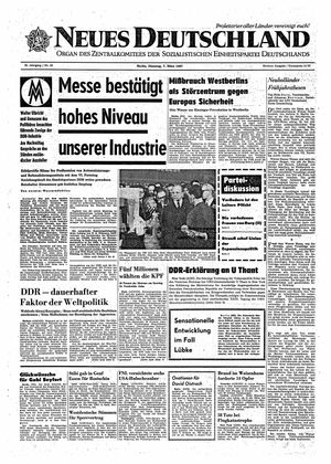 Neues Deutschland Online-Archiv vom 07.03.1967
