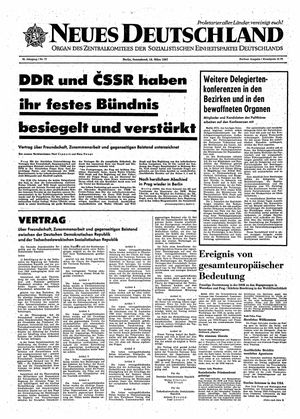 Neues Deutschland Online-Archiv vom 18.03.1967