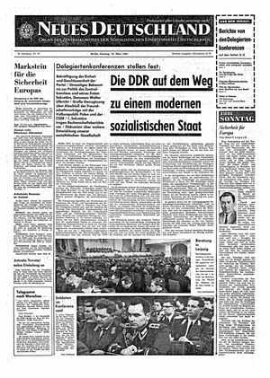 Neues Deutschland Online-Archiv vom 19.03.1967