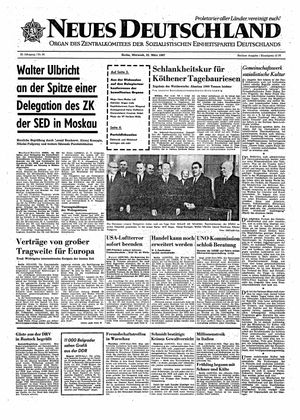 Neues Deutschland Online-Archiv vom 22.03.1967