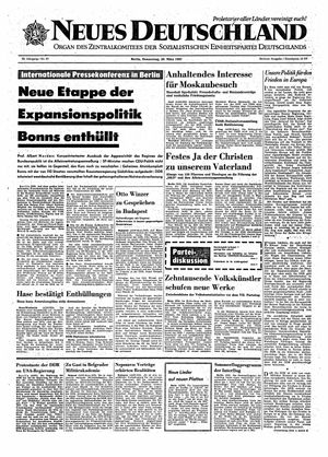 Neues Deutschland Online-Archiv vom 30.03.1967